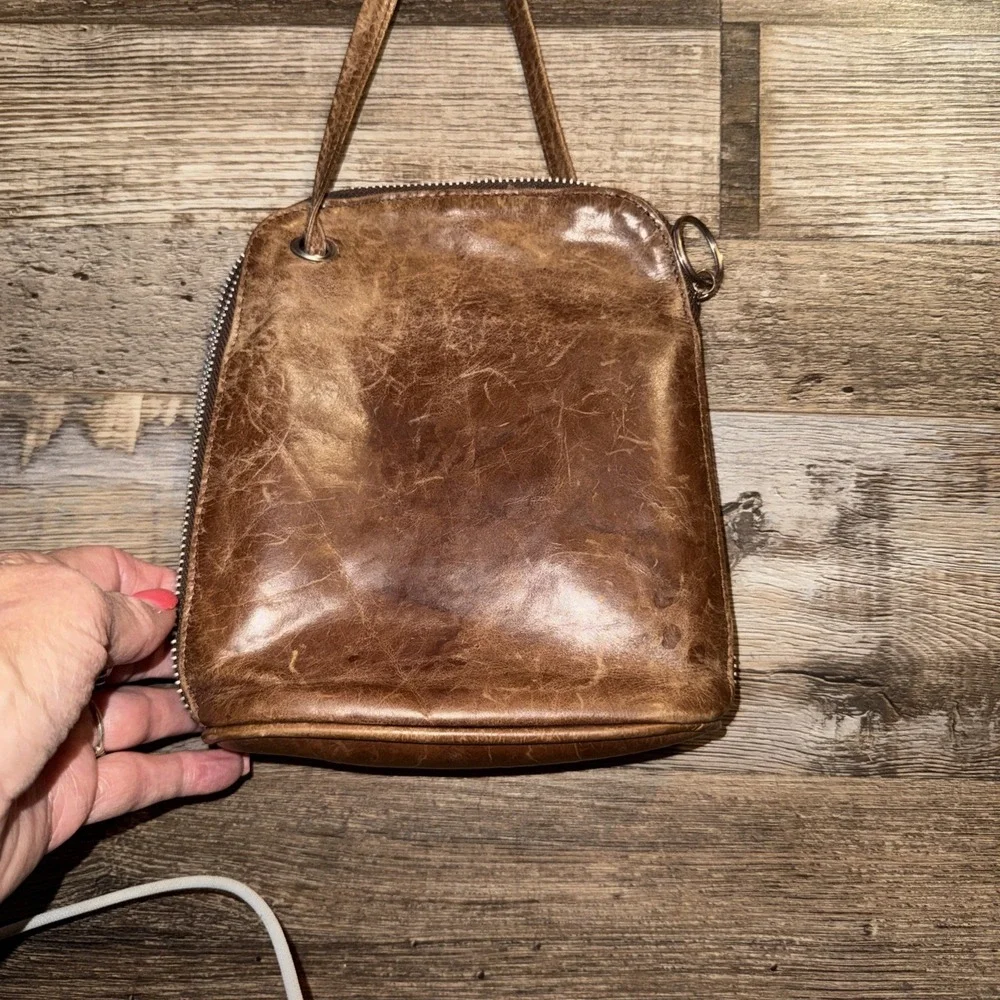 Latico  Crossbody Small Leather Purse  Brown Pre Owned